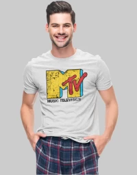 MTV t-shirt - GREY MELANGE
