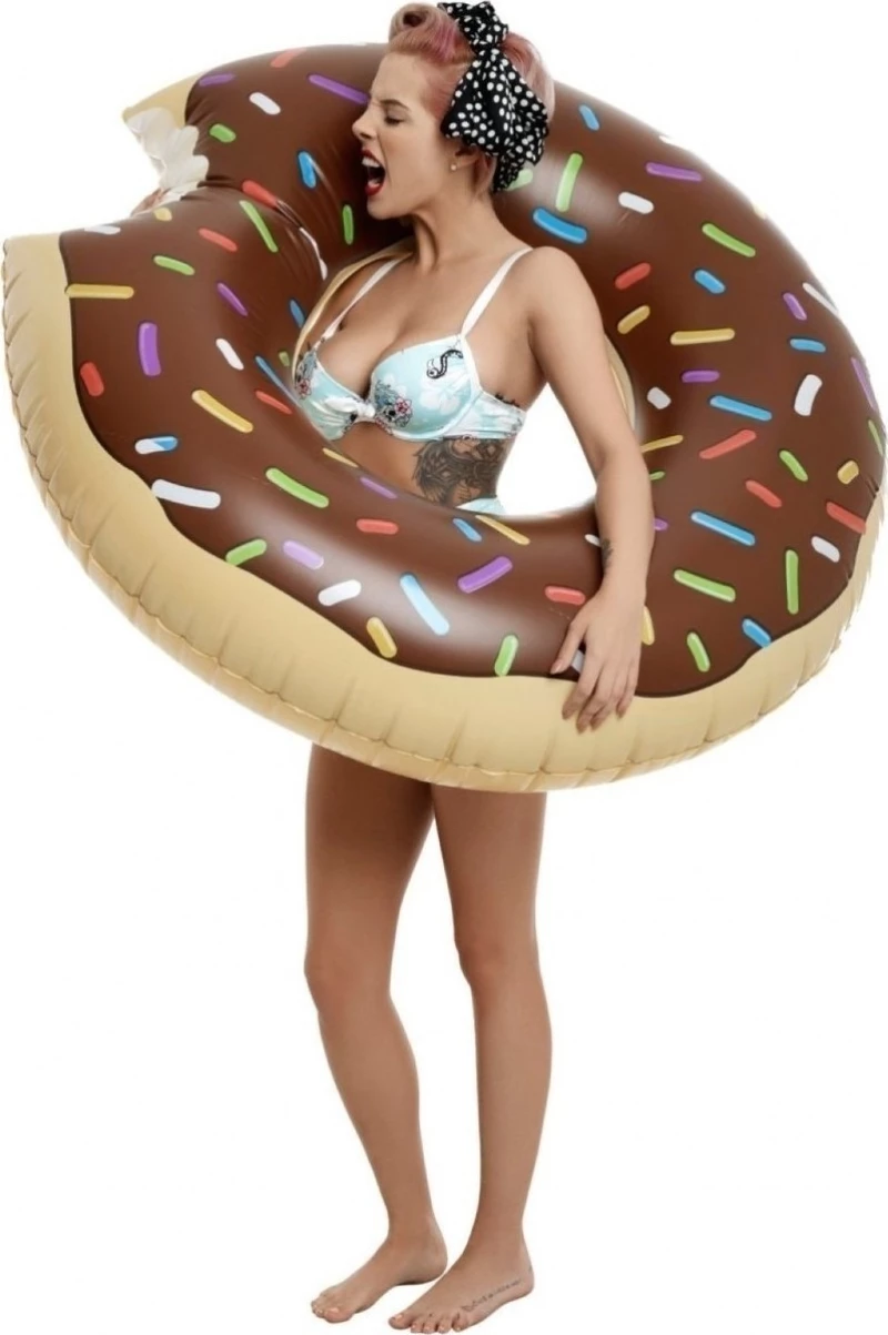 Φουσκωτό Donut Chocolate 120cm