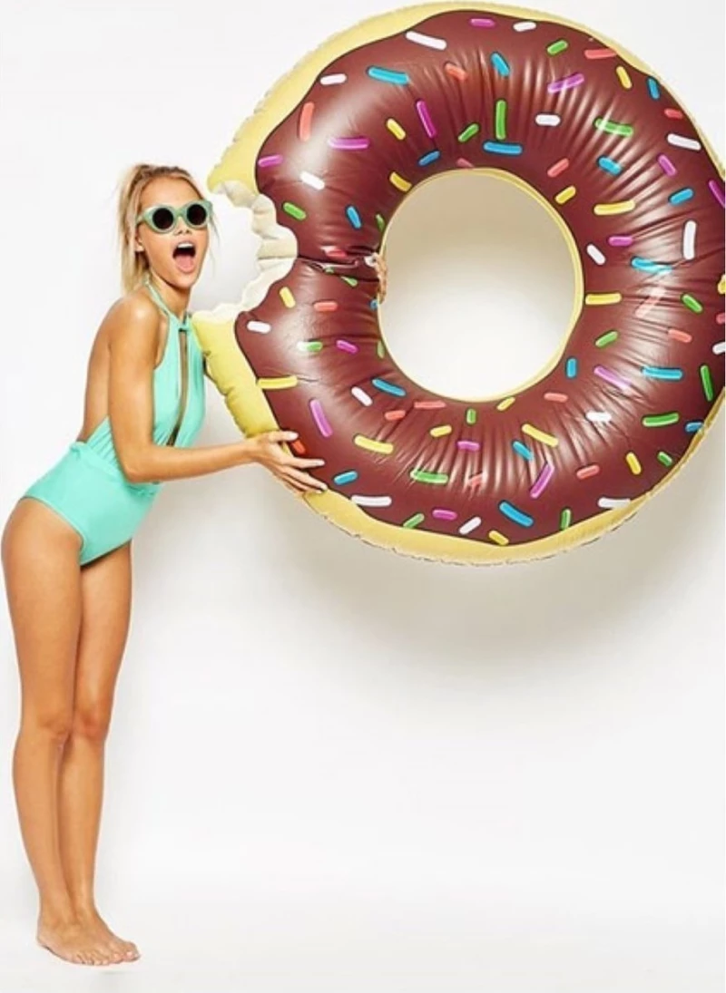 Φουσκωτό Donut Chocolate 120cm