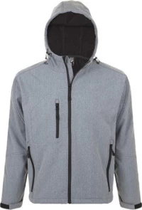 Ανδρικό Softshell Με Κουκούλα Sol'S Replay Men - 46602 Γκρι Μελανζέ 350
