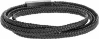 Βραχιόλι Senza Men'S Steel Leather Strap - Ssd3368Bk Ssd3368Bk