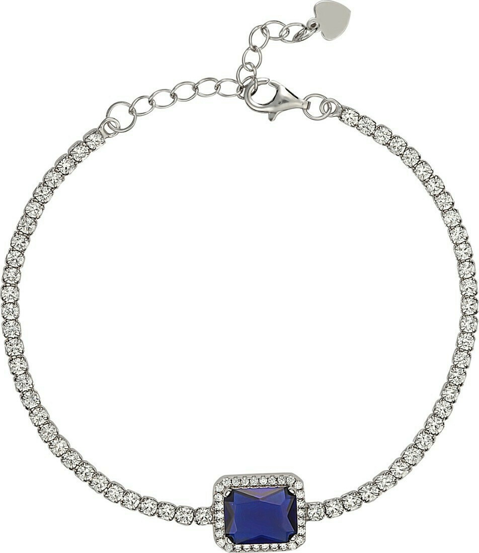 Ασημένιο 925 βραχιόλι ριβιέρα ABR-PRS9OBR003BLSL1