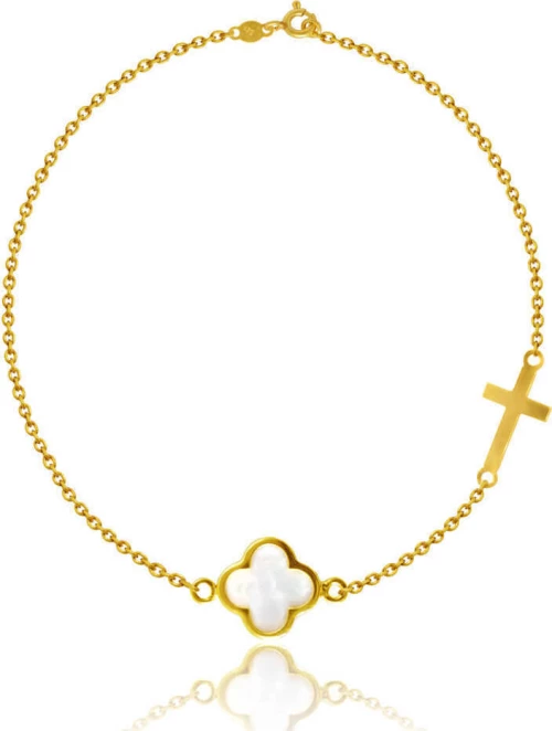 Βραχιόλι ασημένιο 925 επίχρυσο