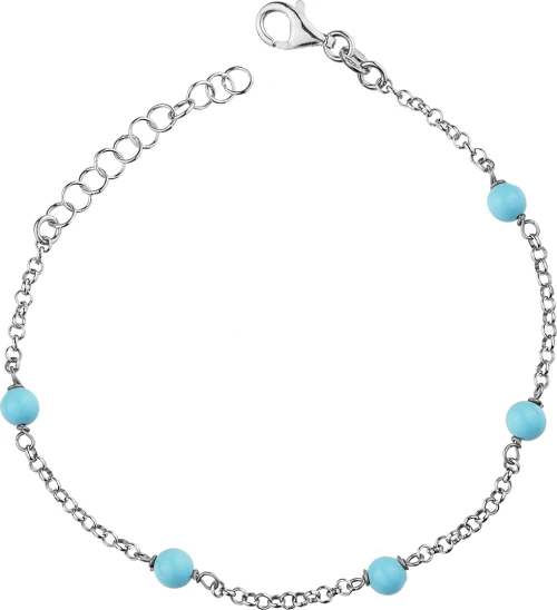 Βραχιόλι από ασήμι 925° με τυρκουάζ