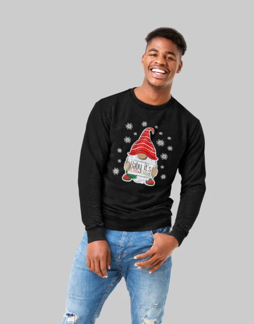Baby it's COVID Outside sweatshirt - BLACK