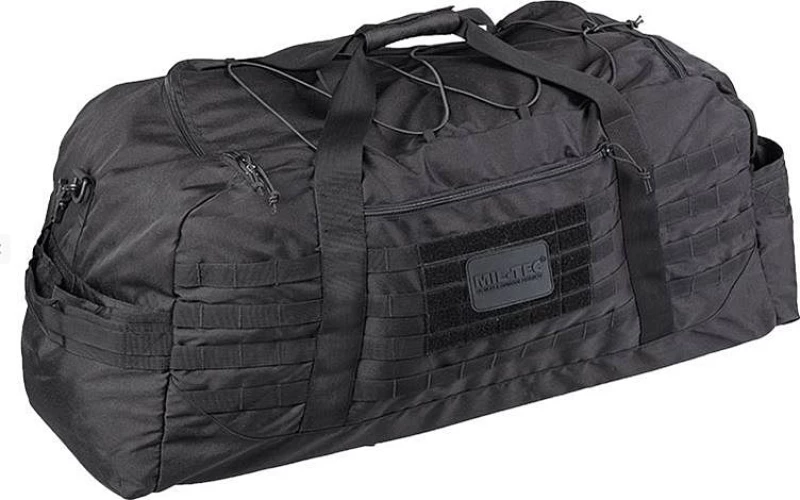 Mil-Tec US Combat Parachute Cargo Bag LG Black 105lt