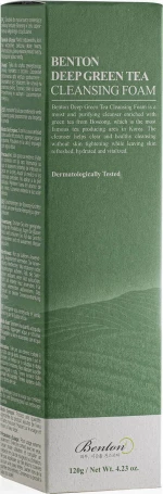 Benton Deep Green Tea Cleansing Foam 120gr