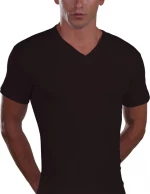 Φανέλα V, Βαμβακερή, Xs, Χρώμα Of Black