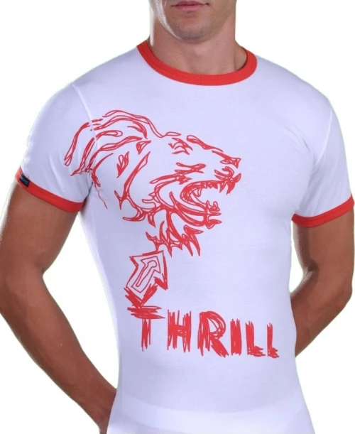 Φανέλα, Ελαστική, Lion Thrill, Χρώμα Λευκό