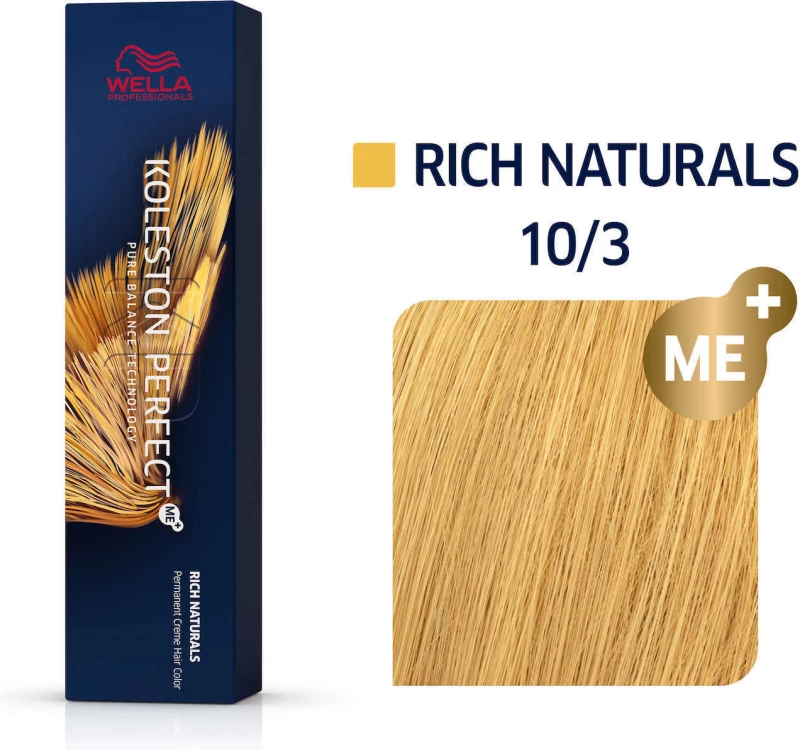 Wella Koleston Perfect Me+ Rich Naturals 10/3 Κατάξανθο Χρυσό 60ml