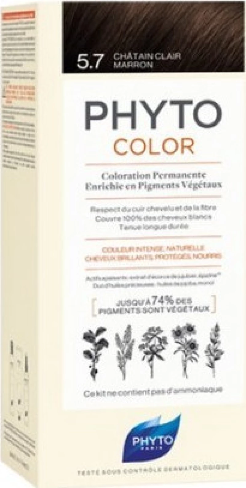 Phyto Phytocolor 5.7 Καστανό Ανοιχτό Μαρόν