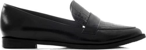 Loafers Με Croco Δέρμα Chaniotakis Μαύρο Γυναίκα Loafers 223 Cocos