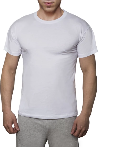 Walk ανδρικό βαμβακερό T-Shirt W1915-WHITE