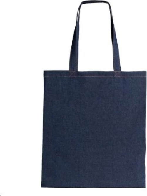 Ubag Dallas Τσάντα 38X42Cm Με Μακρύ Χερούλι Από Ύφασμα Τζίν 100% Cotton Jeans