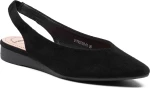 Suede Μπαλαρίνες Μυτερές Betsy 917007/05-01 Μαύρο