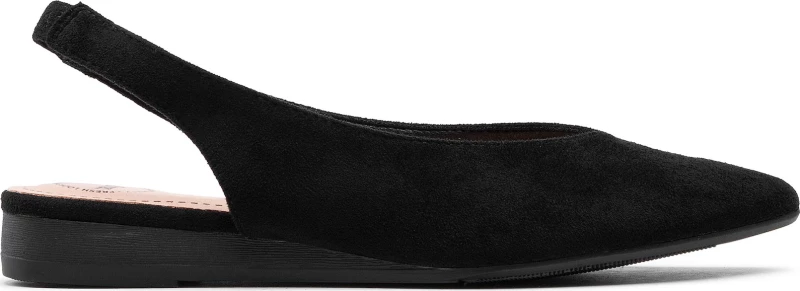 Suede Μπαλαρίνες Μυτερές Betsy 917007/05-01 Μαύρο