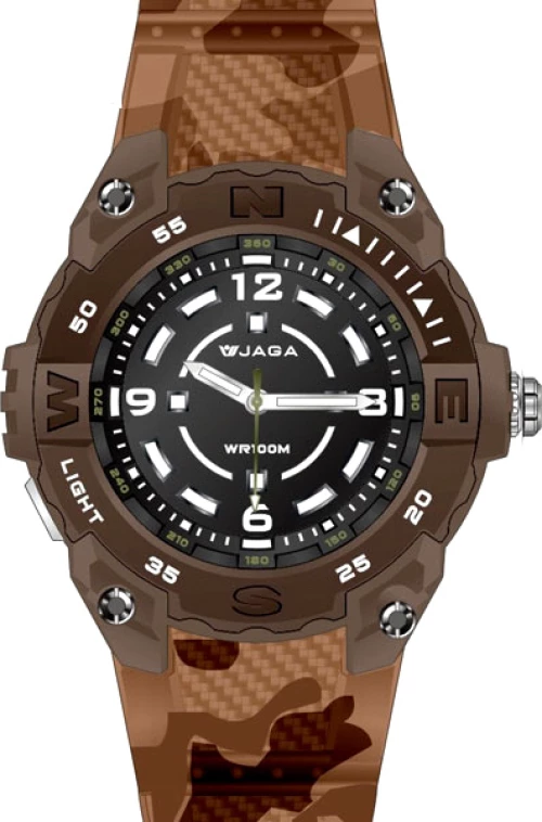 JAGA Mens Camo Silicone Strap