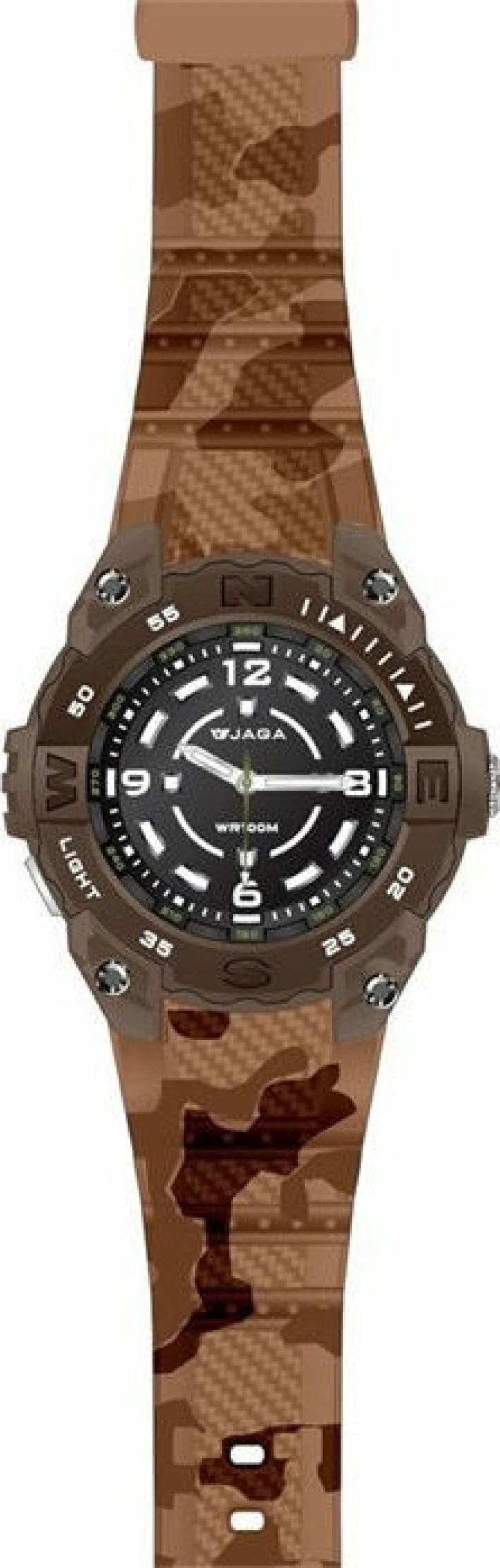 JAGA Mens Camo Silicone Strap
