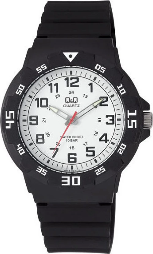 Q&Q Vr18J003Y Black Rubber Strap