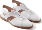 Oxfords Open Heel Λευκά Chaniotakis Λευκό Γυναίκα Oxfords 214 White