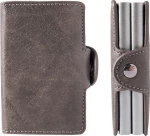 ΜΙΝΙ ΠΟΡΤΟΦΟΛΙ ΔΙΠΛΗ ΚΑΡΤΟΘΗΚΗ Automatic RFID Signal Block Wallet Card Case GREY 800.0017