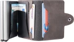 ΜΙΝΙ ΠΟΡΤΟΦΟΛΙ ΔΙΠΛΗ ΚΑΡΤΟΘΗΚΗ Automatic RFID Signal Block Wallet Card Case GREY 800.0017