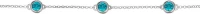 Ασημένιο βραχιόλι 925 με μπλέ πέτρες P.Q. EUROPEAN CRYSTALS ABR-Z4330BLAL1