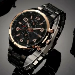 Curren 8276 Black / Rose Gold