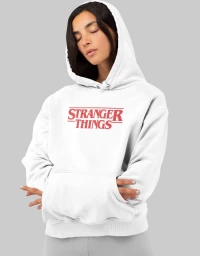 Stranger Things W Hoodie - WHITE