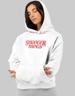 Stranger Things W Hoodie - WHITE