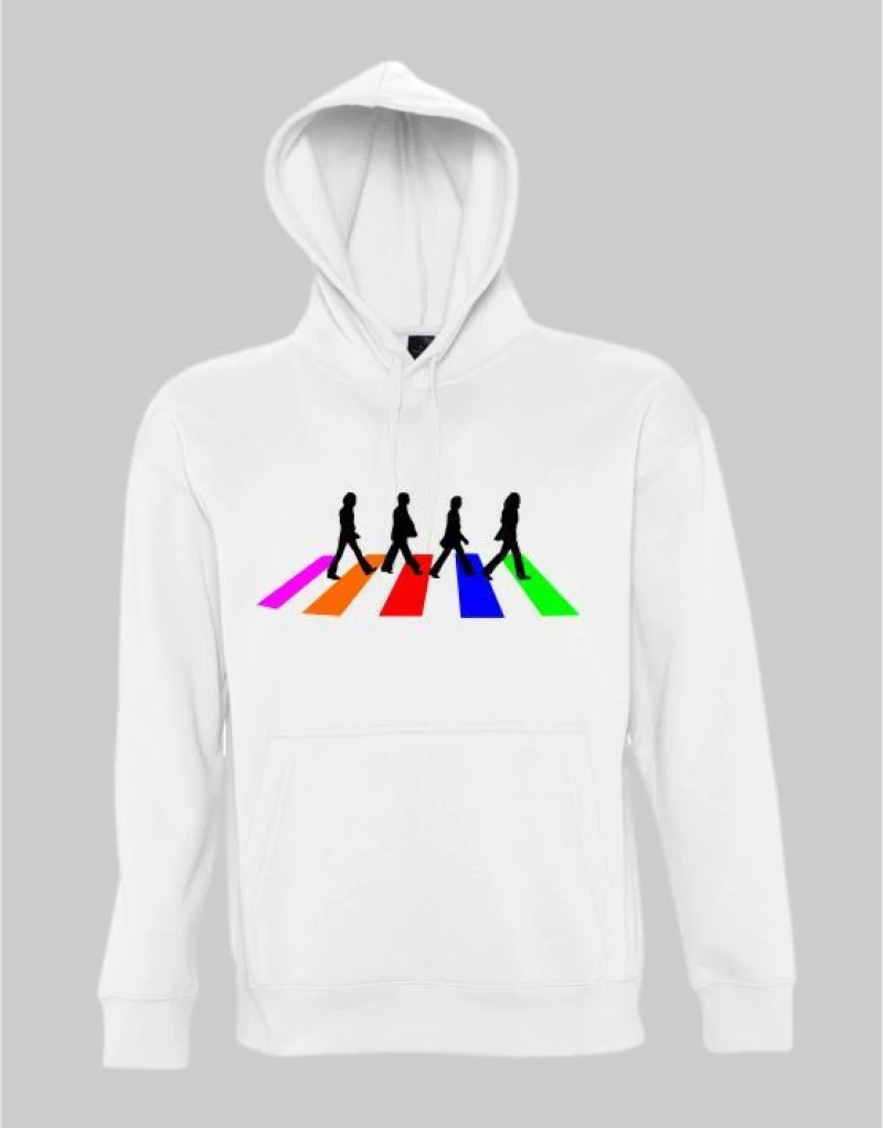 The Beatles road Hoodie - WHITE