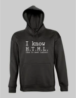 I know HTML Hoodie - BLACK