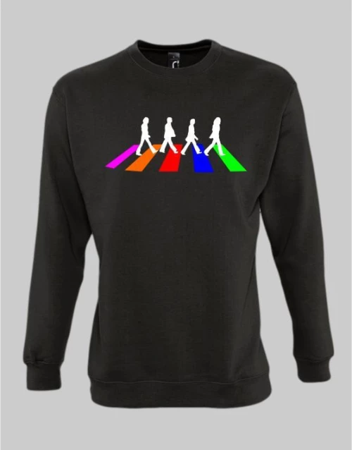 The Beatles road Sweatshirt - BLACK