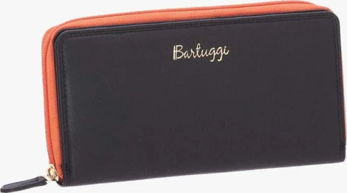 Δερμάτινο Γυναικείο Πορτοφόλι (516-70-29-black-orange)