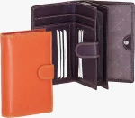 Δερμάτινο Γυναικείο Πορτοφόλι (516-8075-orange)