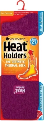 Heat Holders Lite Socks Deep Fuchsia