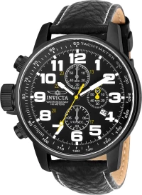 Invicta 3332 IForce Mens Wrist Watch Stainless Steel Quartz Black Dial