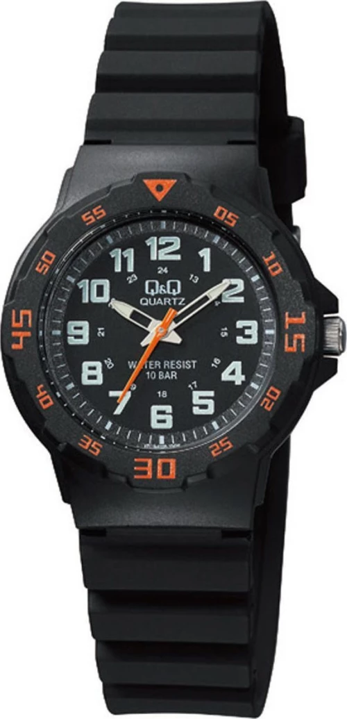 Q&Q Vr19J008Y Kids Black Rubber Strap