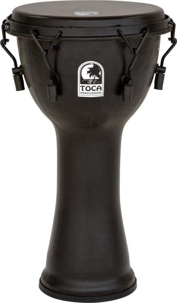 Toca Freestyle Djembe, Mechanically-Tuned - Black Mamba, 10"