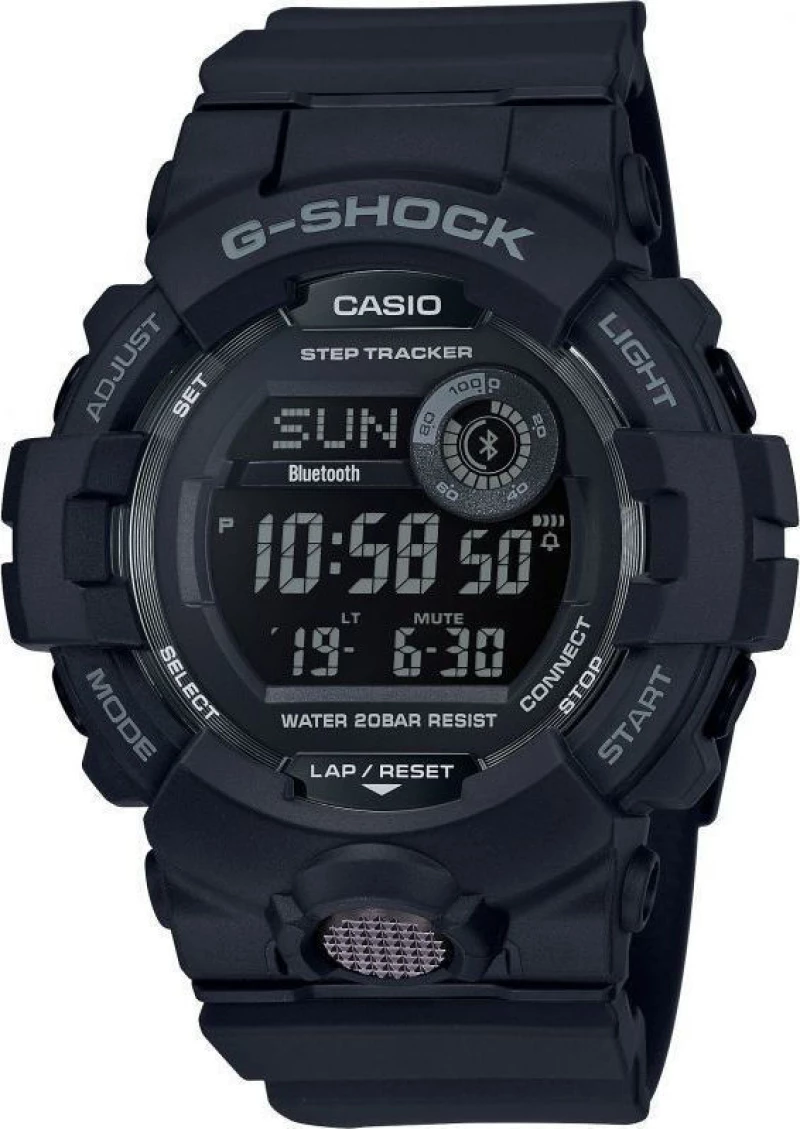 Casio G-Shock Chronograph Black Rubber Strap Gbd-800-1Ber