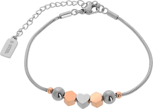 Visetti Γυναικείο Βραχιόλι Αλυσίδα από Ατσάλι