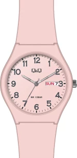 Q&Q A212J005 Pink Plastic Strap