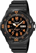 Casio Collection Black Rubber Strap Mrw-200H-4Bvdf