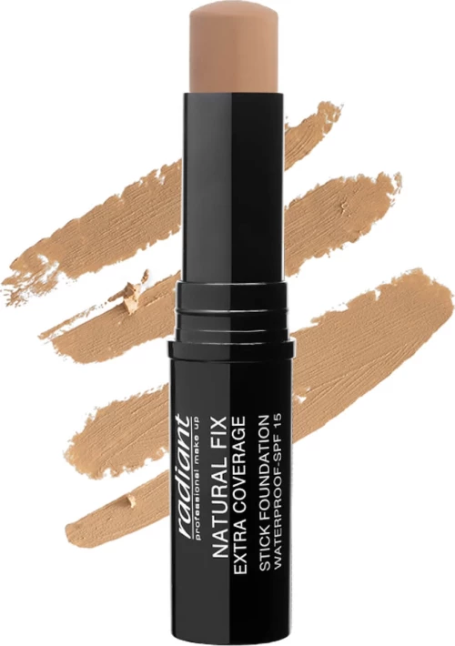 Radiant Natural Fix Extra Coverage Stick Foundation Waterproof SPF15 02 Granola 8.5gr