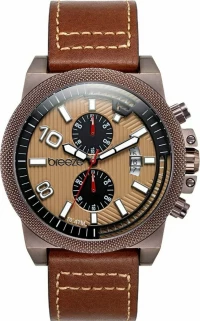 BREEZE 110852.6 Renegade Dual Time Brown Leather Strap