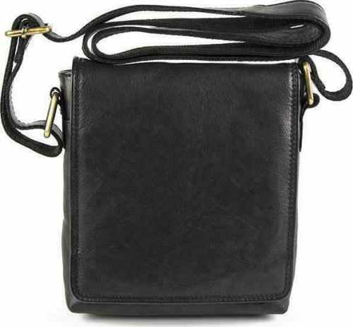 Δερμάτινη τσάντα ώμου Fetiche Leather SAK-7018 Black