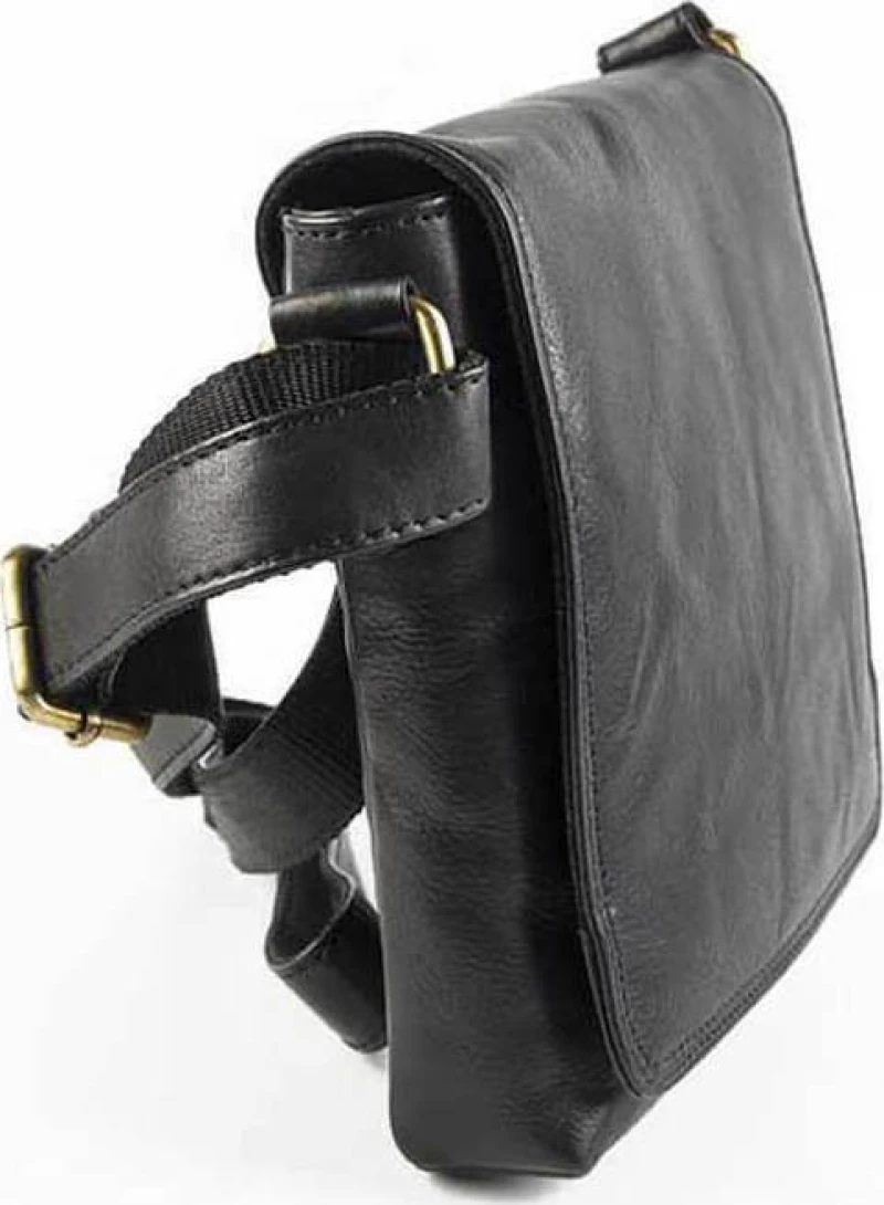 Δερμάτινη τσάντα ώμου Fetiche Leather SAK-7018 Black
