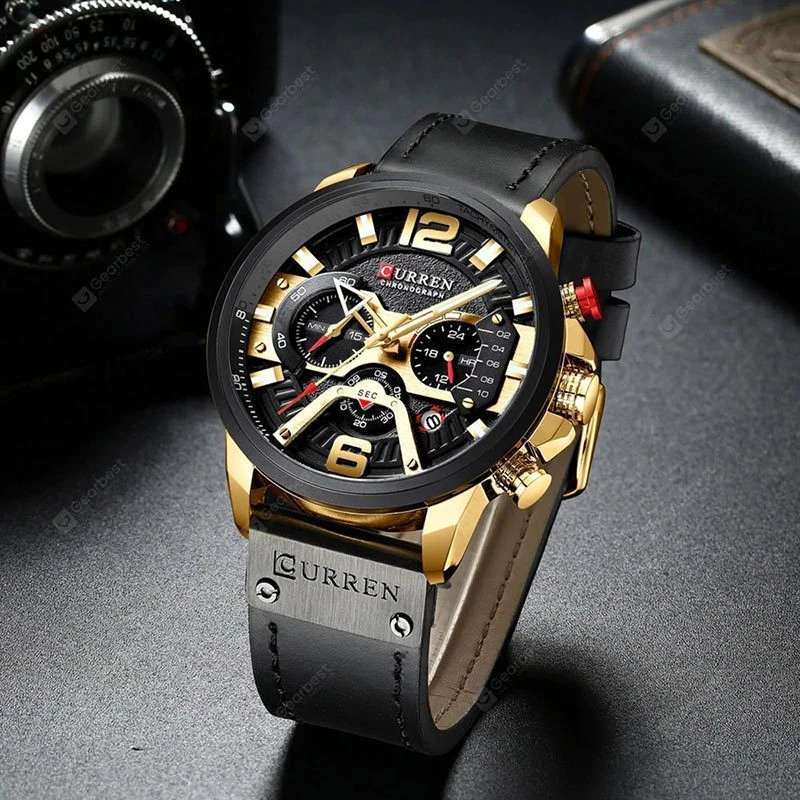 Curren CR8329 Black Gold