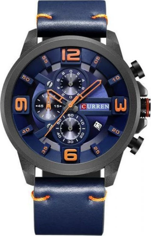 Ανδρικό Ρολόι Curren 8288 με χρονογράφους Blue