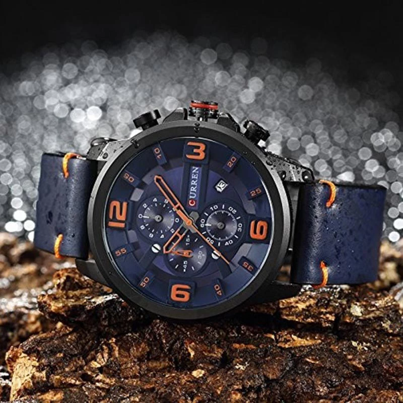 Ανδρικό Ρολόι Curren 8288 με χρονογράφους Blue